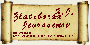 Zlatiborka Jevrosimov vizit kartica